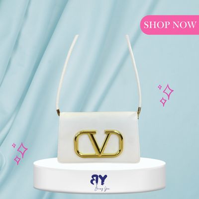Valentino Small LOCÒ Shoulder Bag – Women’s Calfskin PU Leather Armpit Chain Bag | European & American Trend | Urban Simplicity Style_img_2