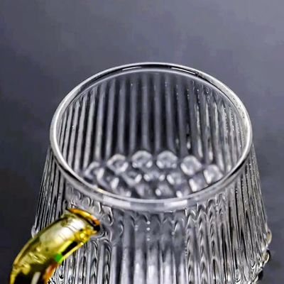High borosilicate transparent glasses tea/coffee cup set ☕ 6 pieces set.beautiful handle._img_1