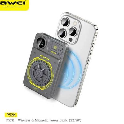 Awei P52K 10000mAh Wireless Charging 22.5W Fast Charging Powerbank_img_2