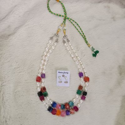 Pearl 2 Layer necklace for women_img_0