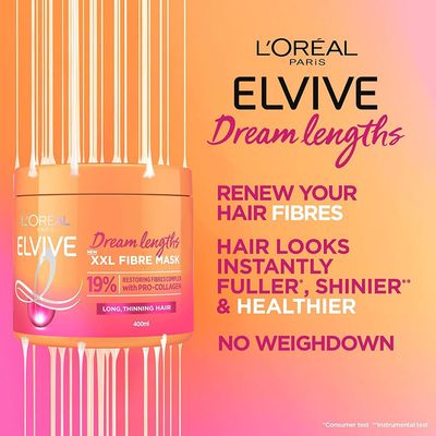 L’Oreal Hair Mask Dream Lengths XXL Fibre – 400ml_img_1