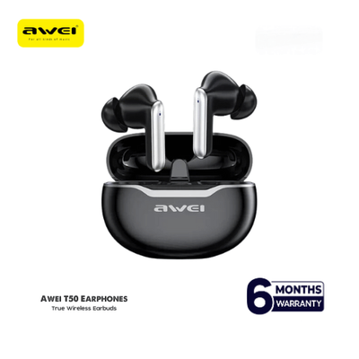 Awei T50 Wireless Headphones Bluetooth 5.3 Earbuds With Mic_img_2