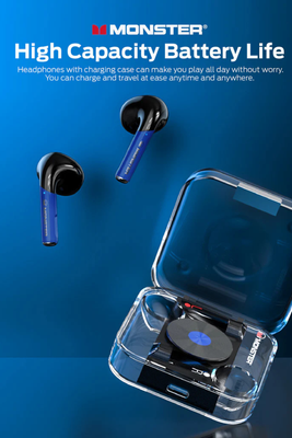 Monster XKT01 Black Transparent – Premium Sound & Stylish Design_img_2