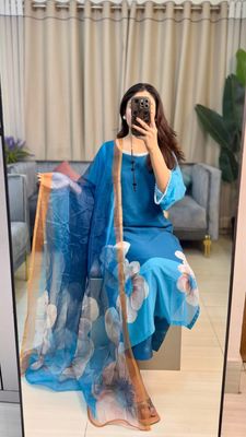 ডিজিটাল প্রিন্টেড সফট সিল্ক থ্রি-পিস_img_1