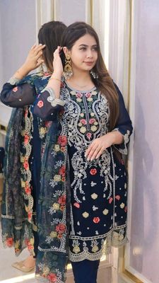 পাকিস্তানি ডিজাইন 4-পিস সাদ বাহার টিস্যু সেট_img_0