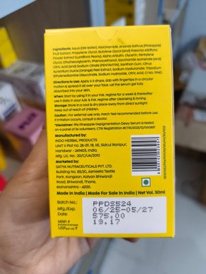 Plix Pineapple De-Pigmentation Dewy Serum - 30ml_img_1