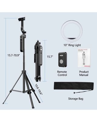 C19 Upgraded Auto Face Tracking Tripod 360° Rotation with Stand_img_2