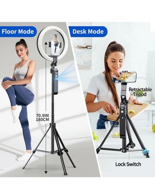 C19 Upgraded Auto Face Tracking Tripod 360° Rotation with Stand_img_5