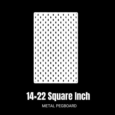 14×22 Square Inch Metal PegBoard – Space-Saving Tool & Accessory Display_img_1