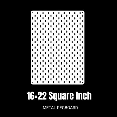 16×22 Square Inch Metal PegBoard – Space-Saving Tool & Accessory Display_img_1