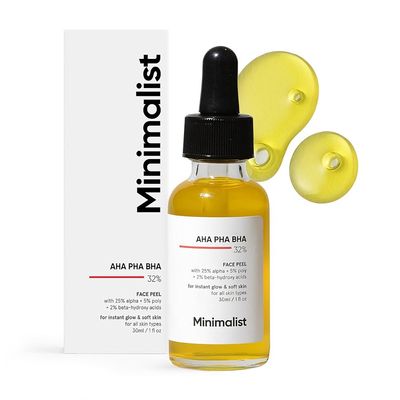 Minimalist 25% AHA + 2% BHA + 5% PHA Peeling Serum Solution for Glowing Skin, Smooth Texture & Pore Cleansing | AHA BHA PHA Peel Serum For Weekend Exfoliation | 30ml_img_0
