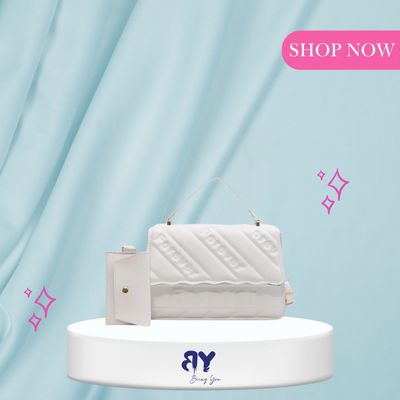 Designer Quilted PU Leather Crossbody Bag – Women’s Fashion Shoulder Bag | Summer Hot Selling Ladies Handbag | 2-Piece Set_img_2