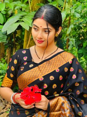 Soft silk katan sharee-উচ্চমানের সফ্ট সিল্ক ফ্যাব্রিক_img_0