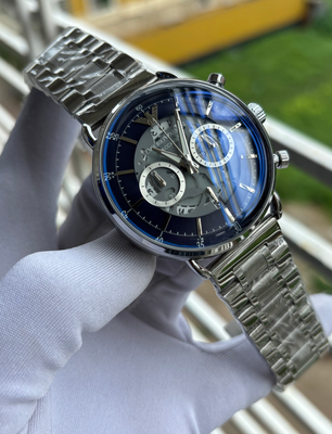Armani Meccanico Silver Chain Blue Dial_img_0