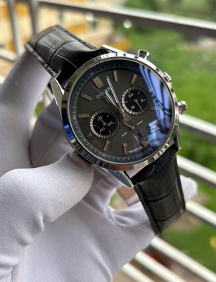 Tag Two Chrono Belt Black Silver Case Grey Dial_img_0