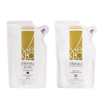 L’Oréal Paris Xtenso Oleoshape Oil Trio Smoothing Cream 125ml + Neutralizing Straightning Cream 125ml_img_1