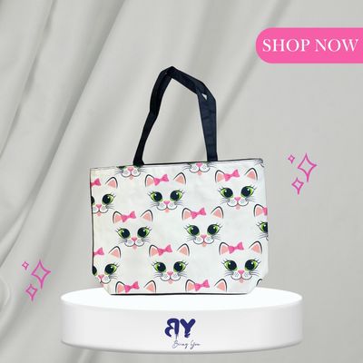 2025 Trendy Canvas Tote Bag – Women’s Multi-Color Print Shoulder Bag | High Capacity, Lightweight & Washable | Custom Pattern Design_img_0