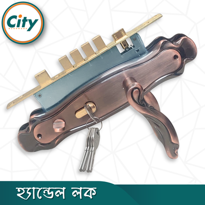 প্রিমিয়াম কুয়ালিটির হ্যান্ডেল লক অতিরিক্ত নব সহ প্রধান দরজার লক হেভি ডোর লক_img_2