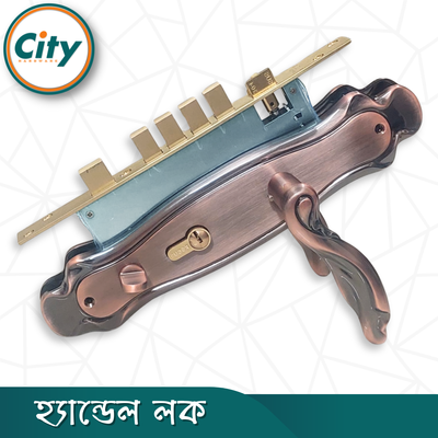 প্রিমিয়াম কুয়ালিটির হ্যান্ডেল লক অতিরিক্ত নব সহ প্রধান দরজার লক হেভি ডোর লক_img_1