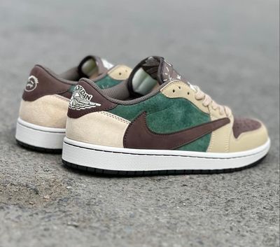 Jordan 1 X Travis Scot Fragment Low  "Medium Olive" (1:1)_img_2