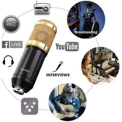 Podcast Live Broadcast Equipment Professional Condenser MIC BM-800 Microfone V8 Arm Stand Studio Music Recording Equipmen_img_1