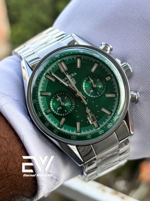 TAG SWEEP MOVEMENT GREEN DIAL SILVER BODY_img_2