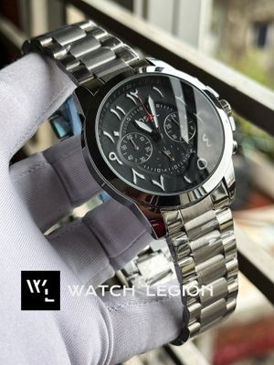 FOSSIL ARABIC CHRONO FULL SILVER BLACK DIAL_img_1