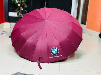BMW 16 Ribs Automatic Open and Close Compact Umbrella – Random Color_img_2