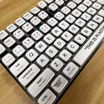 "This Is Plastic" Pudding CBSA Keycaps - 120+ Keys_img_0