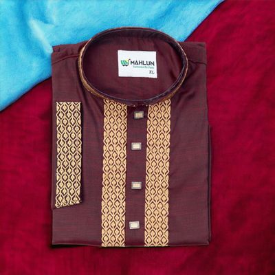 Embroidered Double Slub Panjabi_img_0