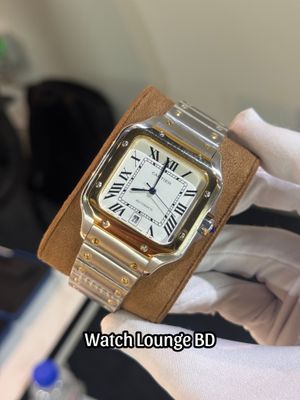 Cartier Santos white dial two tone_img_0