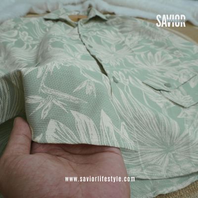 Mint Leafy - Full Sleeve Party Wear Print Shirt_img_2