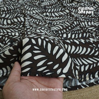 Chocolate Leafy - Full Sleeve Party Wear Print Shirt_img_3