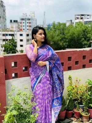 Chanderi silk sharee🥻 চান্দেরী সিল্ক ডিজিটাল প্রিন্ট শাড়ি🥻_img_1
