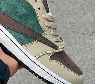 Jordan 1 X Travis Scot Fragment Low  "Medium Olive" (1:1)_img_7
