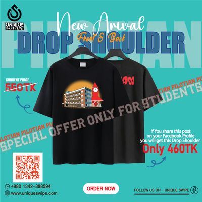 PAILOTIAN Coustomize Design - DROP SHOULDER (Double side Design) - NEW ARIVAL ONLY ON UNIQUE SWIPE