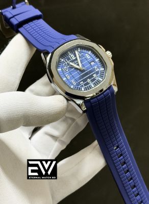PATEK PHILLIPE AQUANAUT BLUE DIAL SILVER CASE_img_0