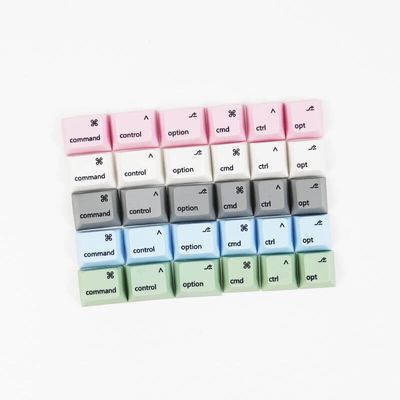 Mac Layout Command Option PBT Keycaps - Set of 6 Keys_img_0