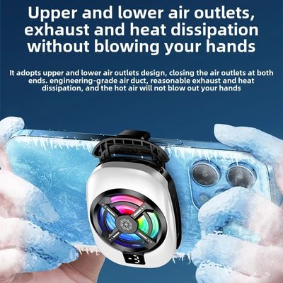 TL16 Mobile Phone Back-clip Cool Heat SinkSemiconductor Cooling Fan Radiator w/ Digital DisplayUniversal PUBG Game Cooler_img_1