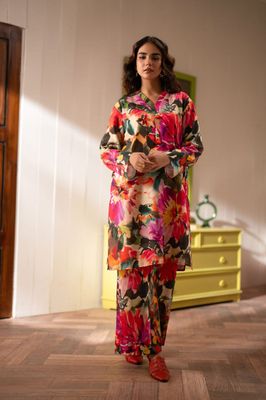 2Pis Co-ord Digital Floral Printed