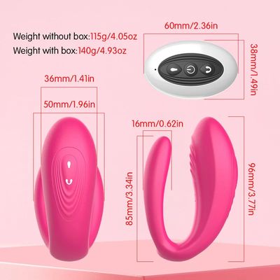 Wireless Remote Control U Shape Vibrating Pantie Dildo Couple Lover Use Clit G Spot Stimulation Wearable Vbrator_img_5