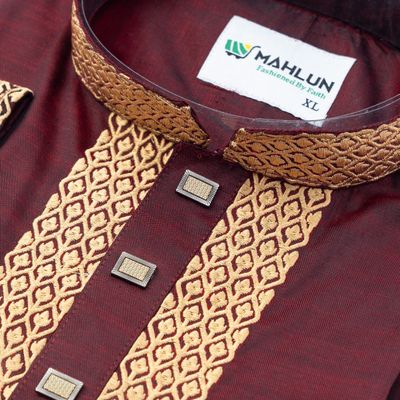 Embroidered Double Slub Panjabi_img_1
