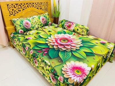 Primium 3D Bedsheet Four pices_img_2