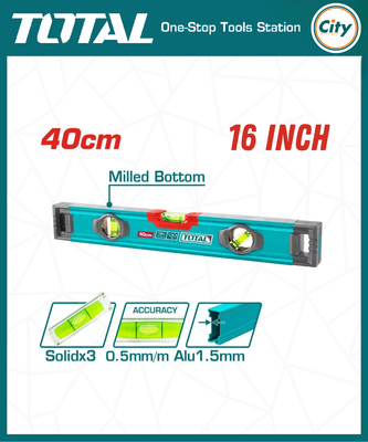১৬ ইঞ্চি স্প্রিট লেভেল ম্যাগনেট ছাড়া Total Tools_img_0