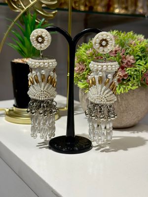 Silver Plated B eaded Jumkas_img_1