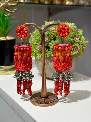 Silver Plated B eaded Jumkas_img_3