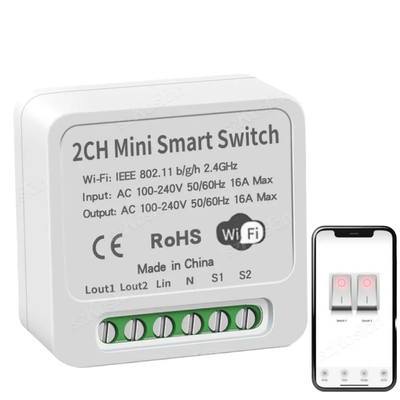 Smart WiFi + RF Switch Relay (Tuya 16A) | Control with Remote, App & Voice | Smart Life, Alexa, Google Home_img_1