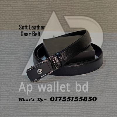 Gucci Premium Authentic Soft Leather Gear Belt With Box