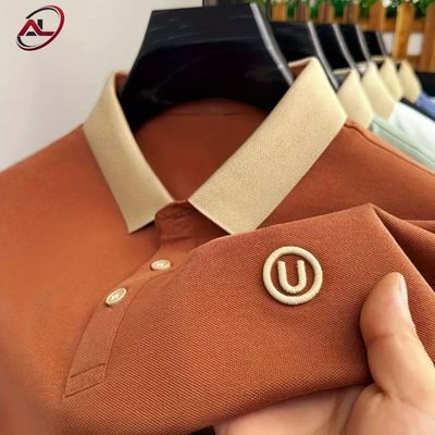Polo T-shirt U - brown_img_0