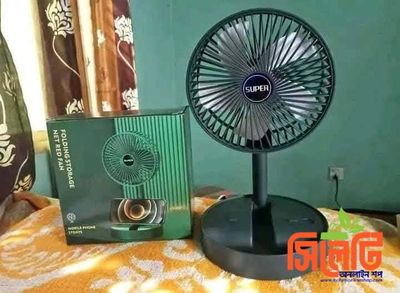Portable Rechargeable Desk Fan, Folding Fan 3 Speeds Adjustable Height Table Fan with Timer, 2000mAh Rechargeable USB Charging for Home Office Travel_img_5